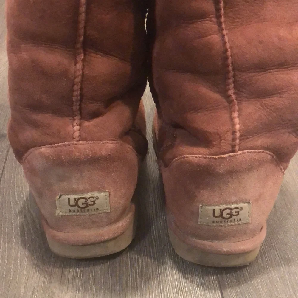 Ugg Plum Wine Tall Classic Boots, size 8